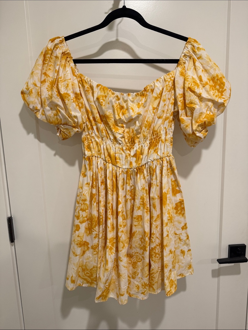 Abercrombie and Fitch yellow floral mini dress